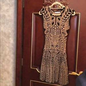 Herve Leger inspired a line bodycon dress small